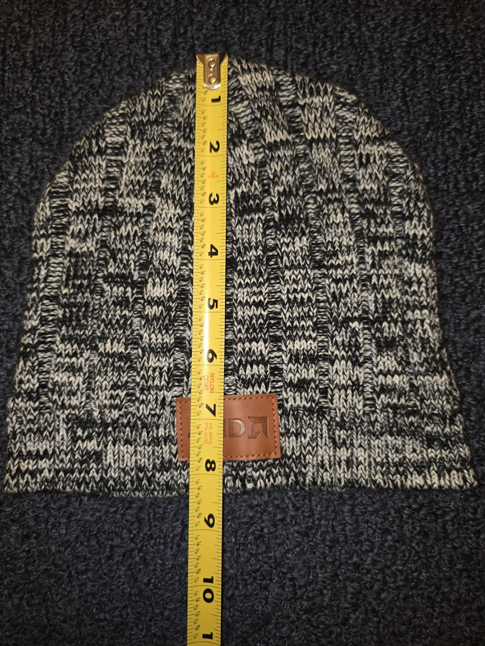 AMD Beanie Hat Black & Gray Small Unisex Small Computer Apparel